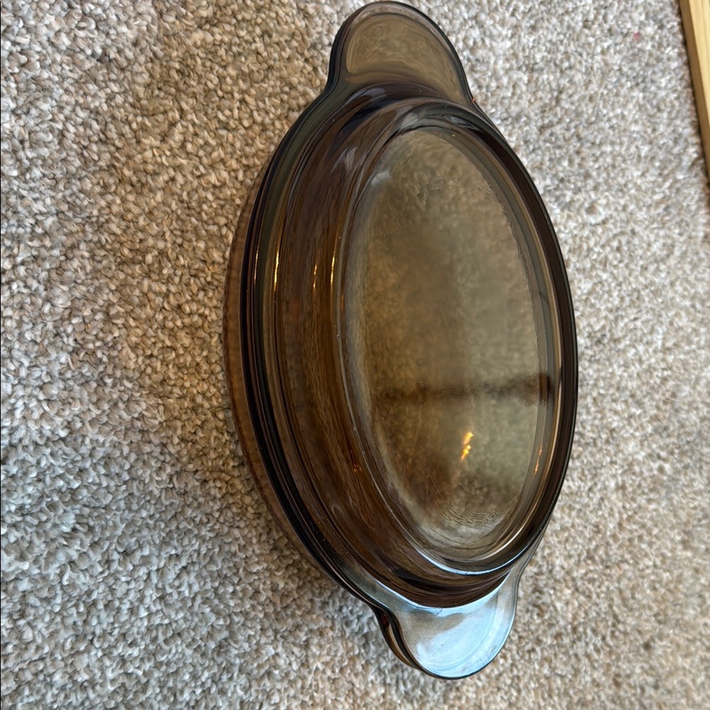 Vintage Glass Oval Baking Dish